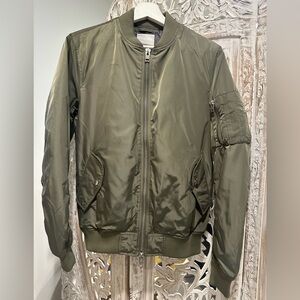 Olive Green Bomber Jacket
